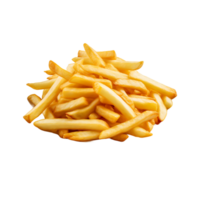 ai gerado transparente francês fritas dentro png