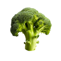 ai gegenereerd vers broccoli met Doorzichtig achtergrond transparantie png