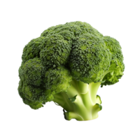 AI generated Isolated Fresh Broccoli without Background Interruptions png