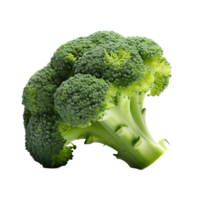 ai genererad png bild terar färsk broccoli isolering