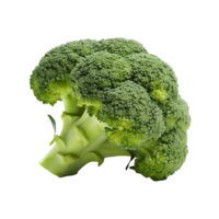 AI generated Fresh Broccoli in Transparent Format png