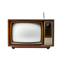 AI generated Retro Television with No Background Distractions png