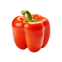 AI generated Isolated Macro Shot of Paprika Pepper on a Clear Canvas png