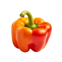 ai generiert transparent Hintergrund Paprika Pfeffer Makro Isolierung png