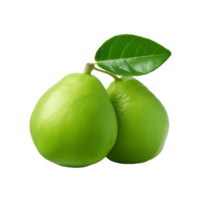 AI generated Isolated Guava without Background Interruptions png