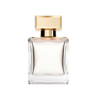 AI generated perfume bottlle on transparent background png
