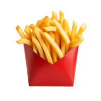 AI generated French Fries with No Background Clutter png