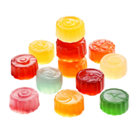 AI generated 3D Candy with Clear Background Transparency png