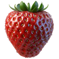 AI generated Berry Elegance, ClearCut Strawberries on Transparent Canvas png