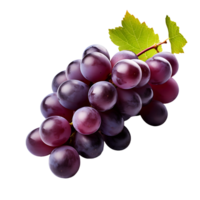 AI generated Transparent Grape on a Clear Surface png