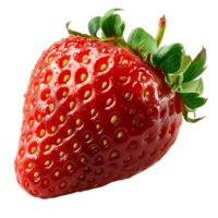 AI generated Berry Brilliance, Clear and Crisp Strawberries on a Transparent Canvas png
