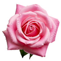 ai gegenereerd Doorzichtig besnoeiing elegantie roze roos PNG
