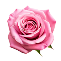 AI generated Pink Rose in Transparent Format png