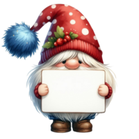 ai genererad jul gnome innehav en tecken png