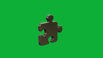 animiert 3d Puzzle Symbole - - Anpassung beim Ihre Fingerspitzen video