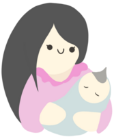 mom and baby png