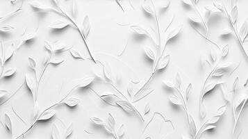 AI generated a seamless pattern against a crisp white background, capturing the essence of elegance and simplicity in a realistic photograph. SEAMLESS PATTERN. photo