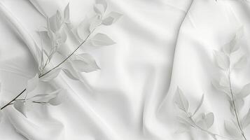 AI generated a seamless pattern against a crisp white background, capturing the essence of elegance and simplicity in a realistic photograph. SEAMLESS PATTERN. photo