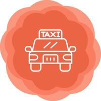 icono de vector de taxi