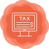 Online Tax Vector Icon
