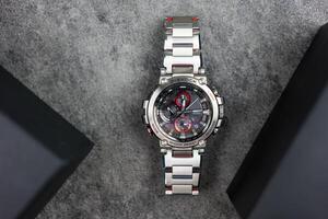 Bangkok, Thailand - February 16, 2024 G-Shock model MTG-B1000D-1ADR is tough watch and luxury for gentlemen who use this watch during daily routine. photo