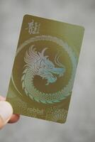 Bangkok, Thailand - February 12, 2024 Rabbit card for Use enter the BTS sky train at Bangkok. New collection, year of dragon. photo