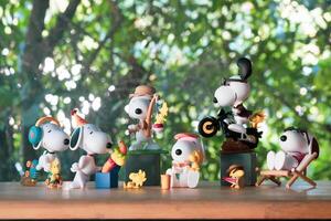 BANGKOK, THAILAND - FEBRUARY 12, 2024 Cute toy of Snoopy The Best Friends Series Figures form POP MART. photo