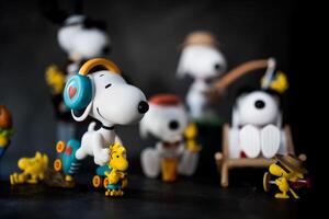 BANGKOK, THAILAND - FEBRUARY 14, 2024 Toy of Snoopy The Best Friends Series Figures form POP MART photo
