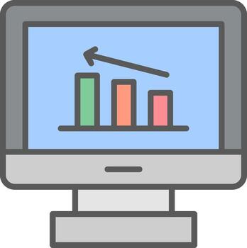 icono de vector de estadísticas