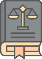 Law Book Vector Icon