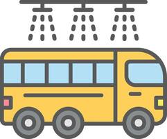 Bus Wash Vector Icon