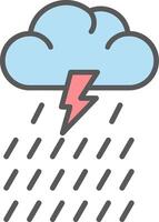 icono de vector de lluvia