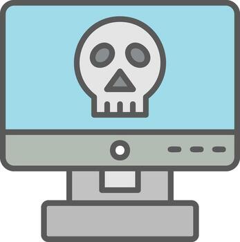 Computer Hacking Vector Icon