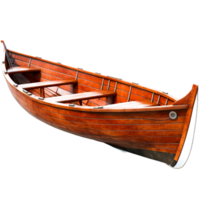 AI generated a wodden Rowboat png