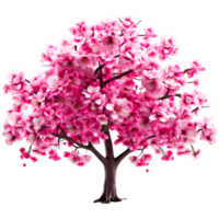 AI generated Cherry blossom 2d cartoon png