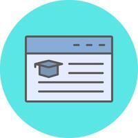 Online Education Vector Icon