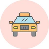 icono de vector de taxi