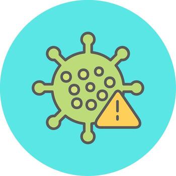 icono de vector de virus
