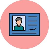 Identification Card Vector Icon