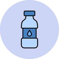 icono de vector de botella de agua