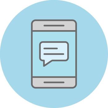 icono de vector de chat