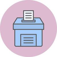 icono de vector de caja de votación