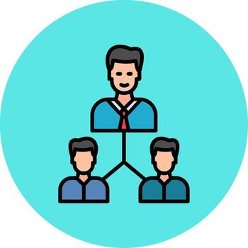 icono de vector de trabajo en equipo