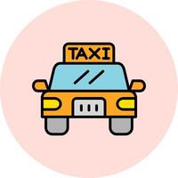 icono de vector de taxi