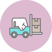 Forklift Vector Icon