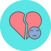 Broken Heart Vector Icon