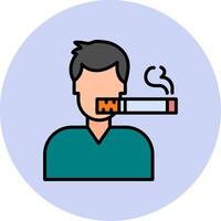 Man Smoking Vector Icon