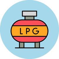 licuado petróleo gas vector icono