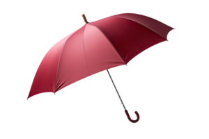 AI generated an umbrella with a red color on a transparent background png