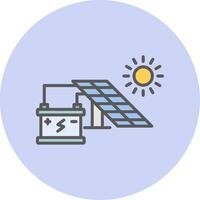 icono de vector de energía solar